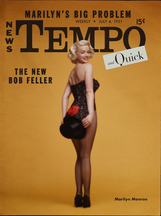 Magazine cover recreation of Marilyn Monroe