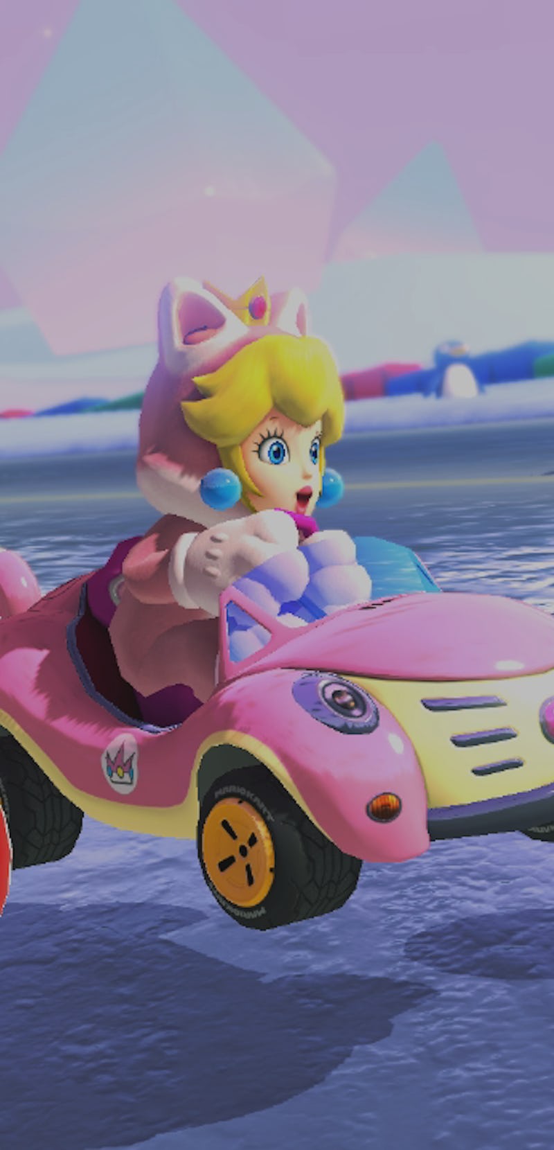 screenshot of Snow Land from Mario Kart 8 Deluxe Booster Course Pass Wave 2