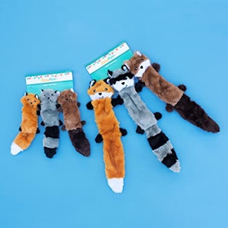 ZippyPaws - Skinny Peltz No Stuffing Squeaky Plush Dog Toys