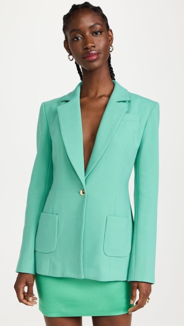 Sergio Hudson Single Button Blazer  