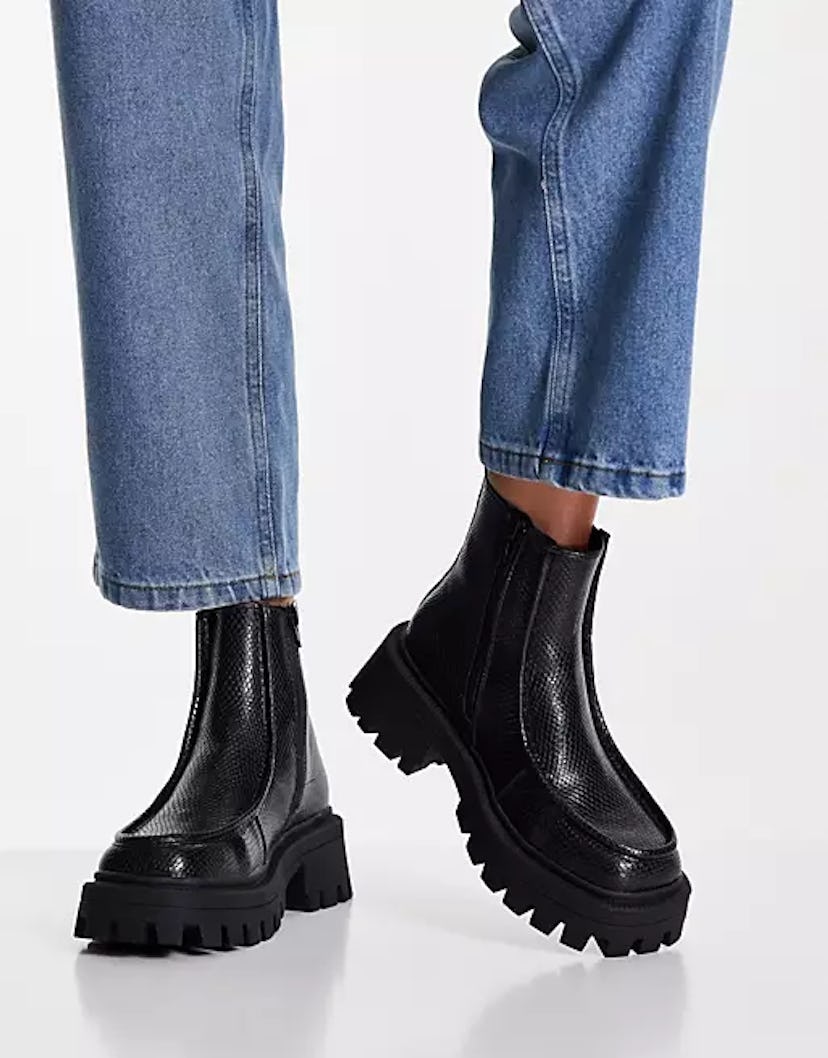 Anaconda Chunky Loafer Boots 