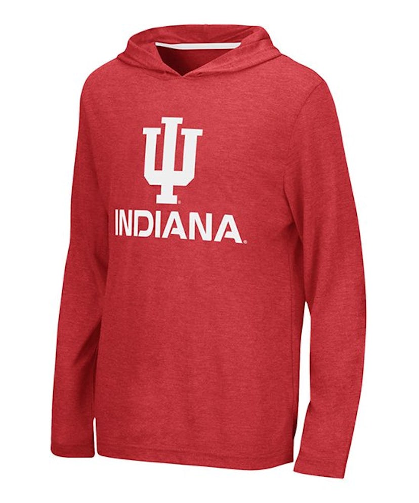 Indiana Hoosiers Team Lockup Lightweight Hoodie