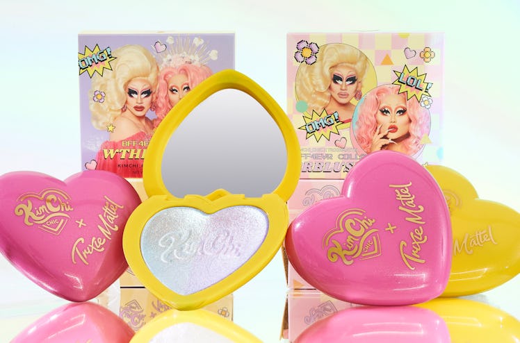 WTHighlighter and BRBlush from the Kim Chi x Trixie Mattel BFF4EVR Collection