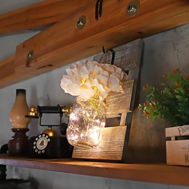 HOMKO Mason Jar Wall Decor (Set of 2)