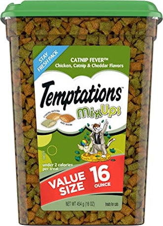 Temptations Mixups Cat Treats Catnip Fever Flavor, 16 oz. Tub