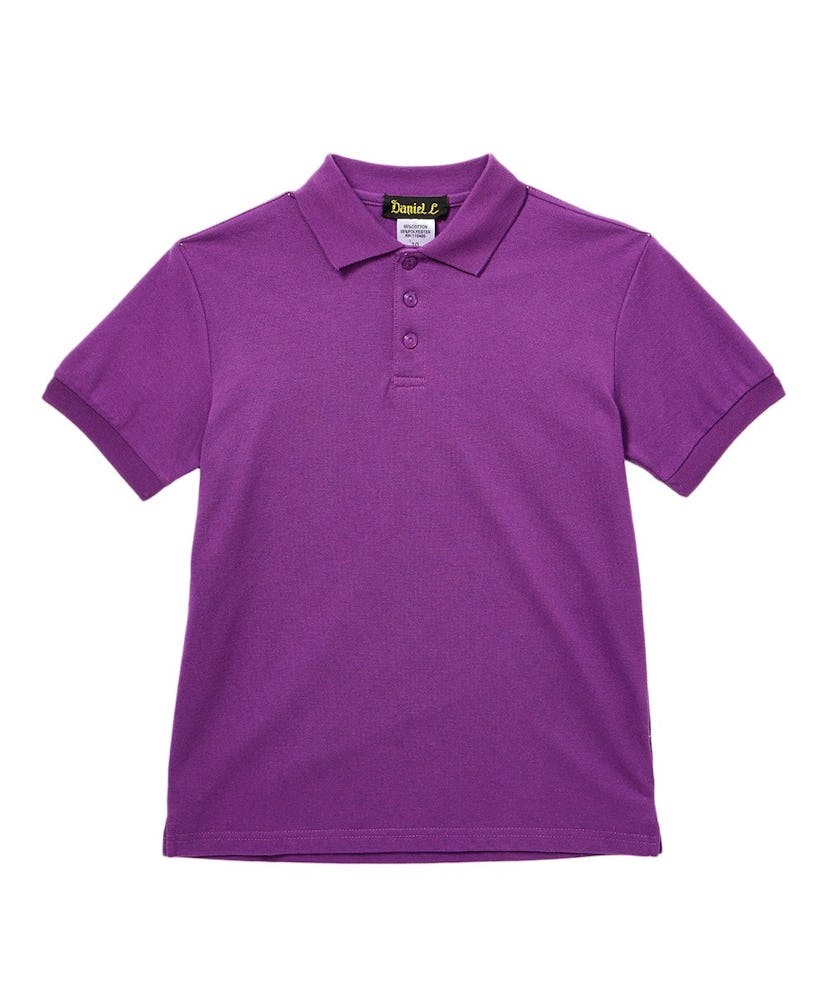 Purple Short-Sleeve Polo