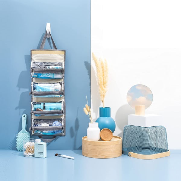 4KITS Hanging Roll-Up Makeup Bag