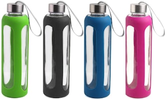 Estilo Glass Water Bottles (4-Pack)