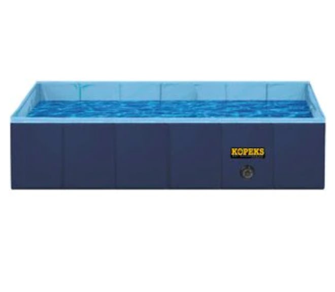 The KOPEKS Outdoor Portable Rectangular Dog Swimming Pool is one of the best kiddie pools for dogs.