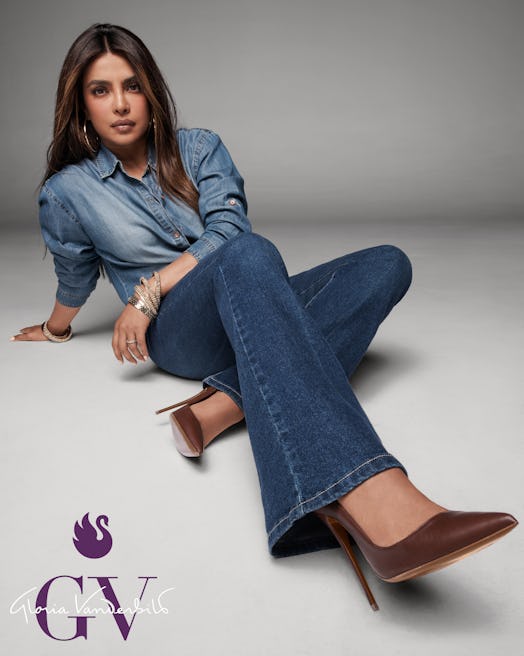 Priyanka Chopra wears Gloria Vanderbilt Jeans in a wide-legged jean style, one of her favorite jeans...