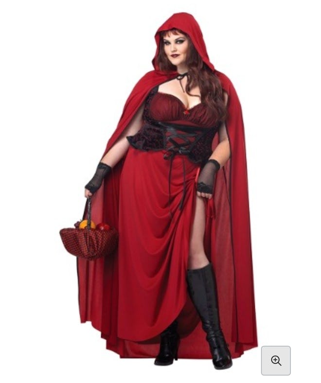 Dark Plus Size Red Riding Hood Costume
