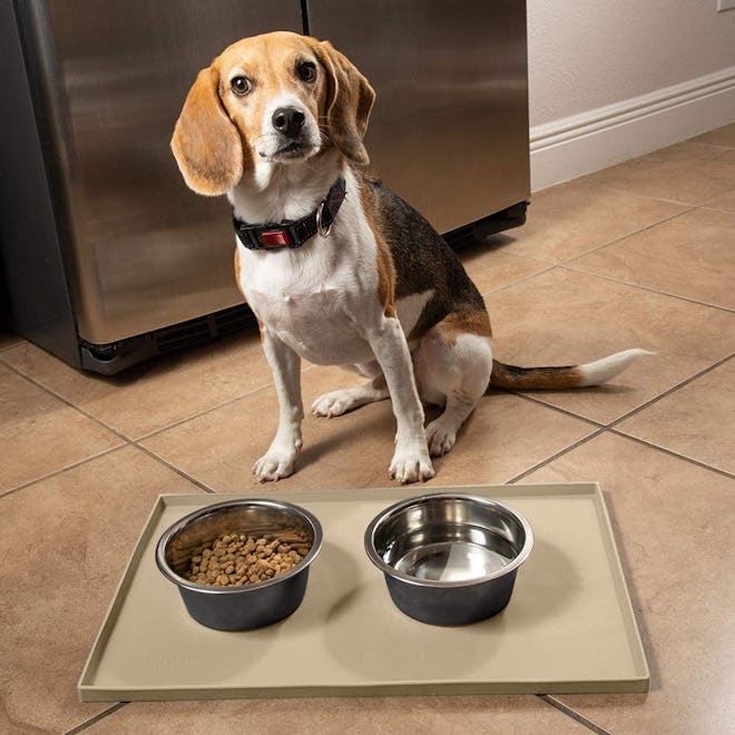 Leashboss Splash Mat for Dog Food 