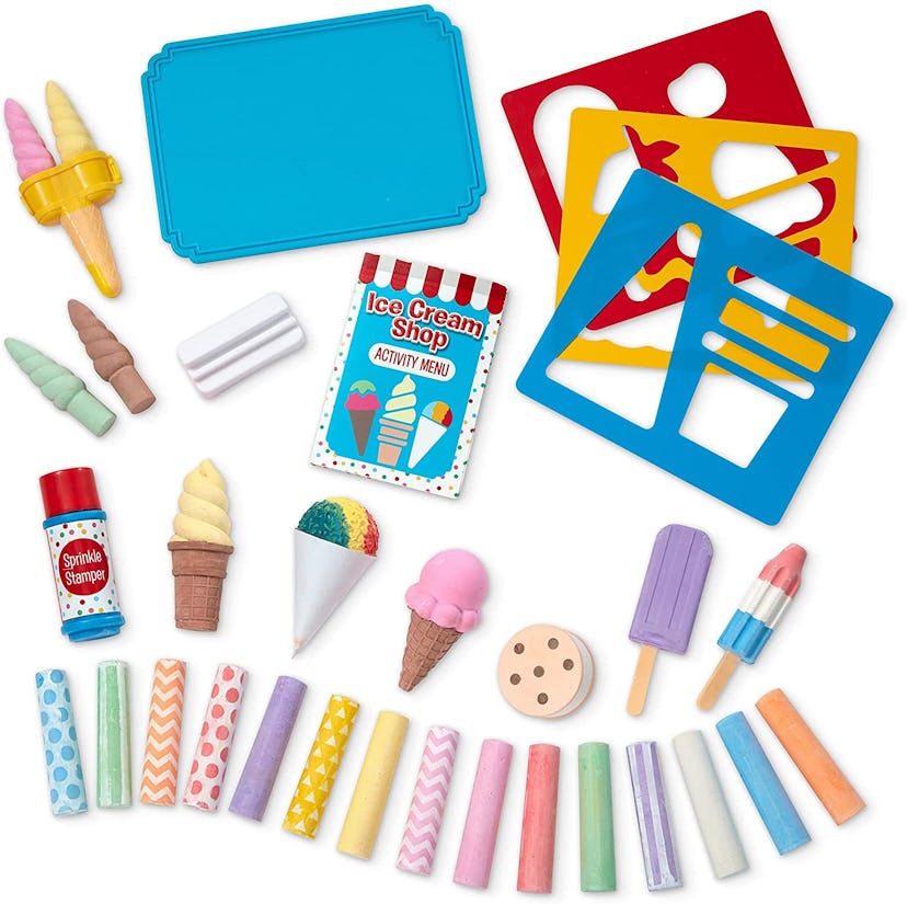 Melissa & Doug Ice Cream Shop Chalk Set (33 Count)