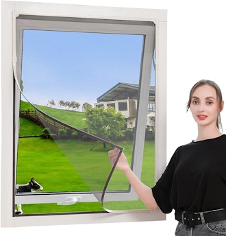 JOOFAN Adjustable Magnetic Window Screen