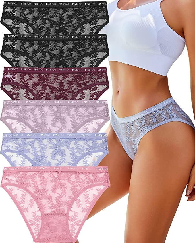 FINETOO Lace Underwear (6-Pack)