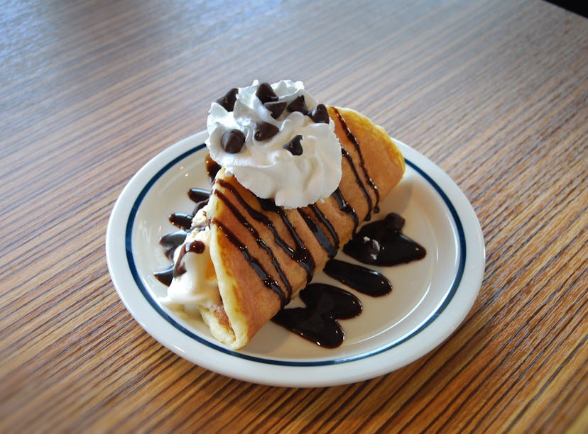 IHOP's Choco-Pancake will fill the Choco Taco void in your stomach.