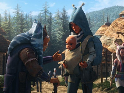 A scene from Tales of the Jedi from Dave Filoni