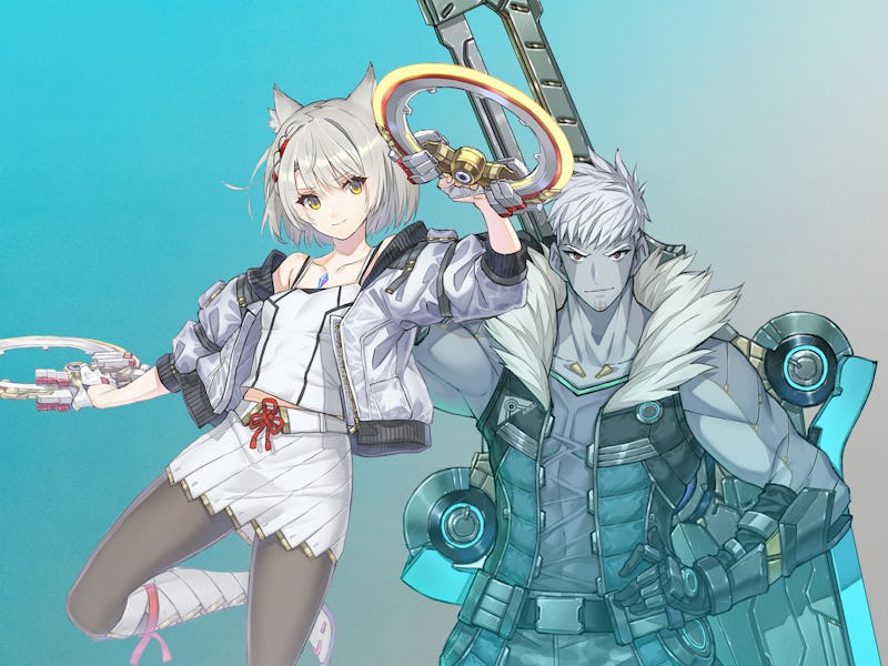 mio and lanz posed together