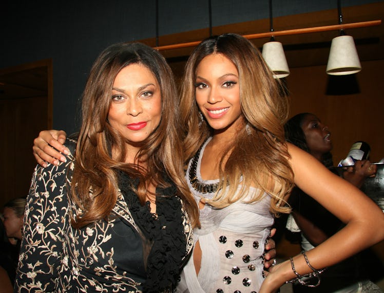 Ms. Tina Knowles and her daughter Beyonce.