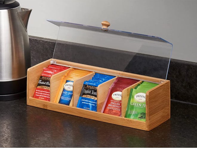 Nifty Solutions Bamboo Tea Box
