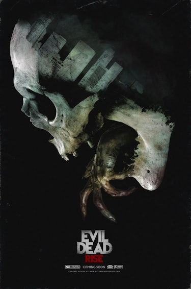 The official poster for Evil Dead Rise.