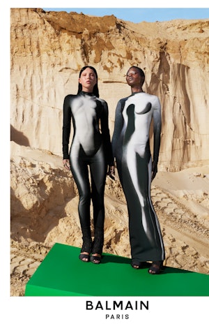 Lila Moss in Balmain's Fall/Winter 2022 fashion campaign