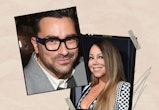Dan Levy and Mariah Carey celebrated a "Honey" milestone together. Photos via Getty Images