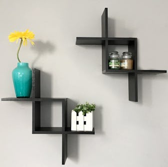 Greenco Criss Cross Floating Shelves