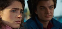 Steve and Nancy's 'Stranger Things' 4 relationship was "lovely," according to Natalia Dyer. Photo vi...