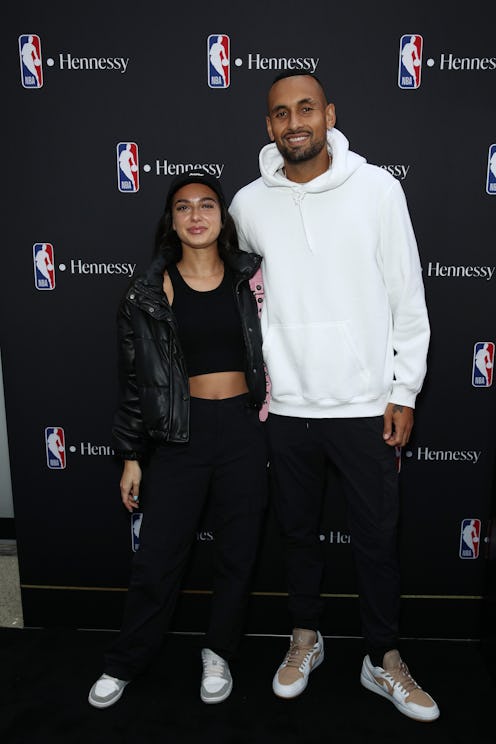 Wimbledon tennis pro Nick Kyrgios and his girlfriend, Instagram influencer Costeen Hatzi