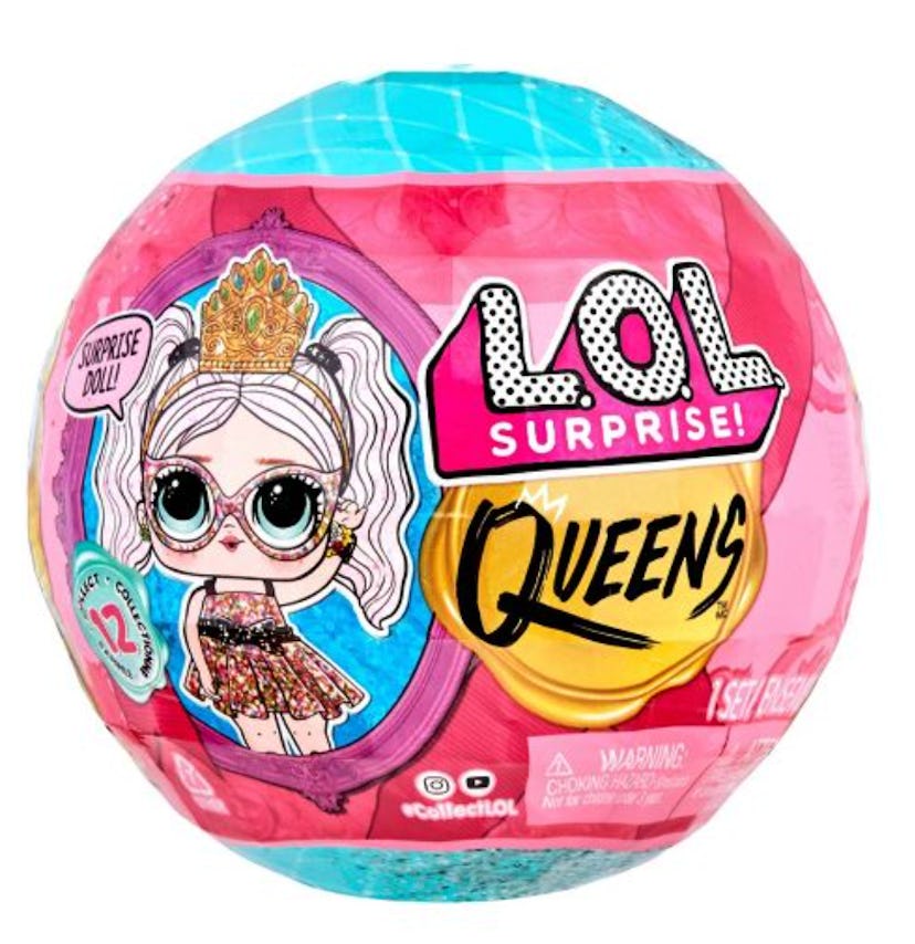 An L.O.L. Suprise toy egg in pink