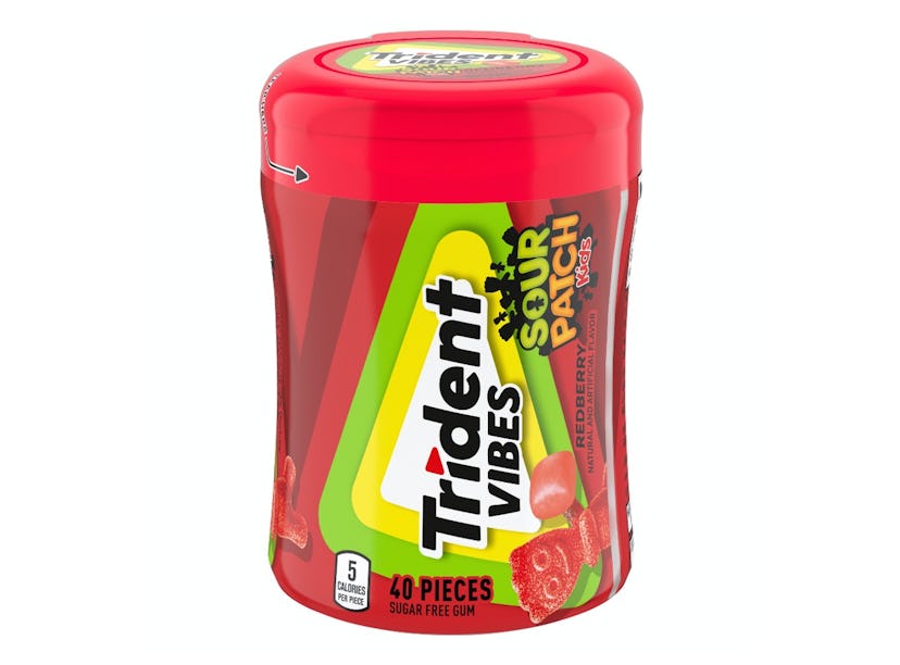 Trident Vibes Sour Patch Kids Gum has three bold flavors.