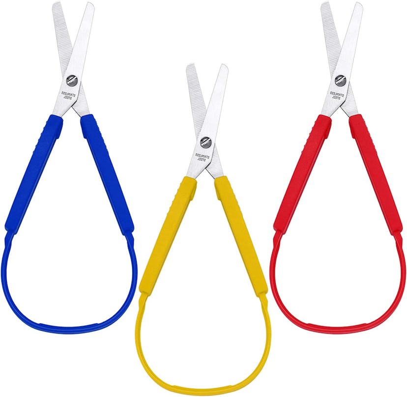 Mudder Loop Handle Self-Opening Scissors (3-Pack)