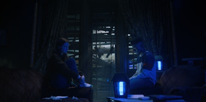 Caleb McLaughlin as Lucas Sinclair and Sadie Sink as Max Mayfield in 'Stranger Things'