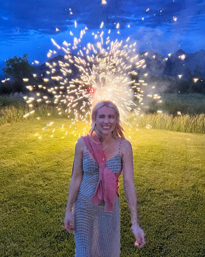 emma roberts fireworks july 4 2022