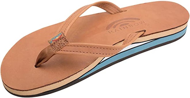 rainbow double layer sandals for high arches
