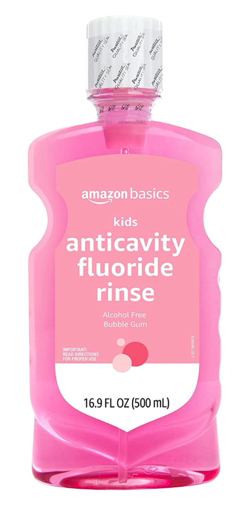 Amazon Basics Kids Anticavity Fluoride Rinse, Alcohol Free, Bubble Gum
