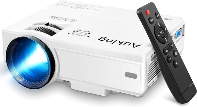 auking mini projector with remote