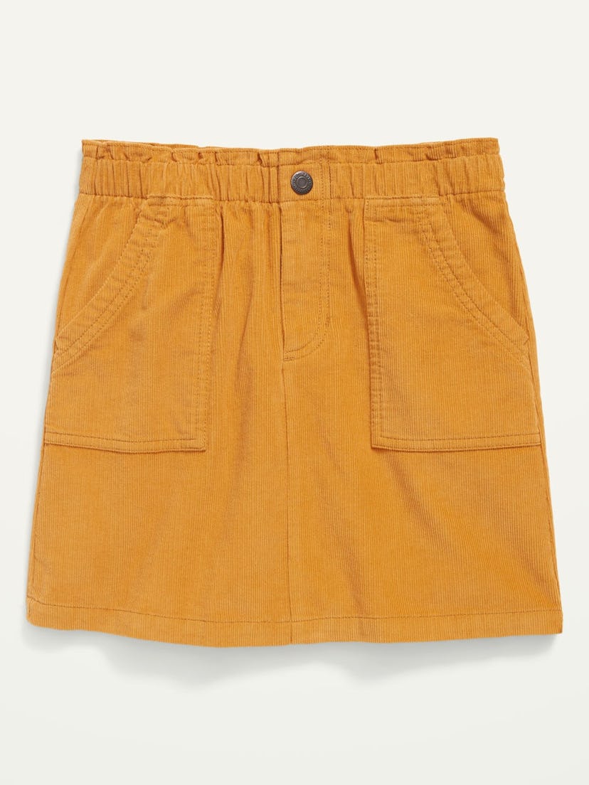 High-Waisted Corduroy Skirt for Girls