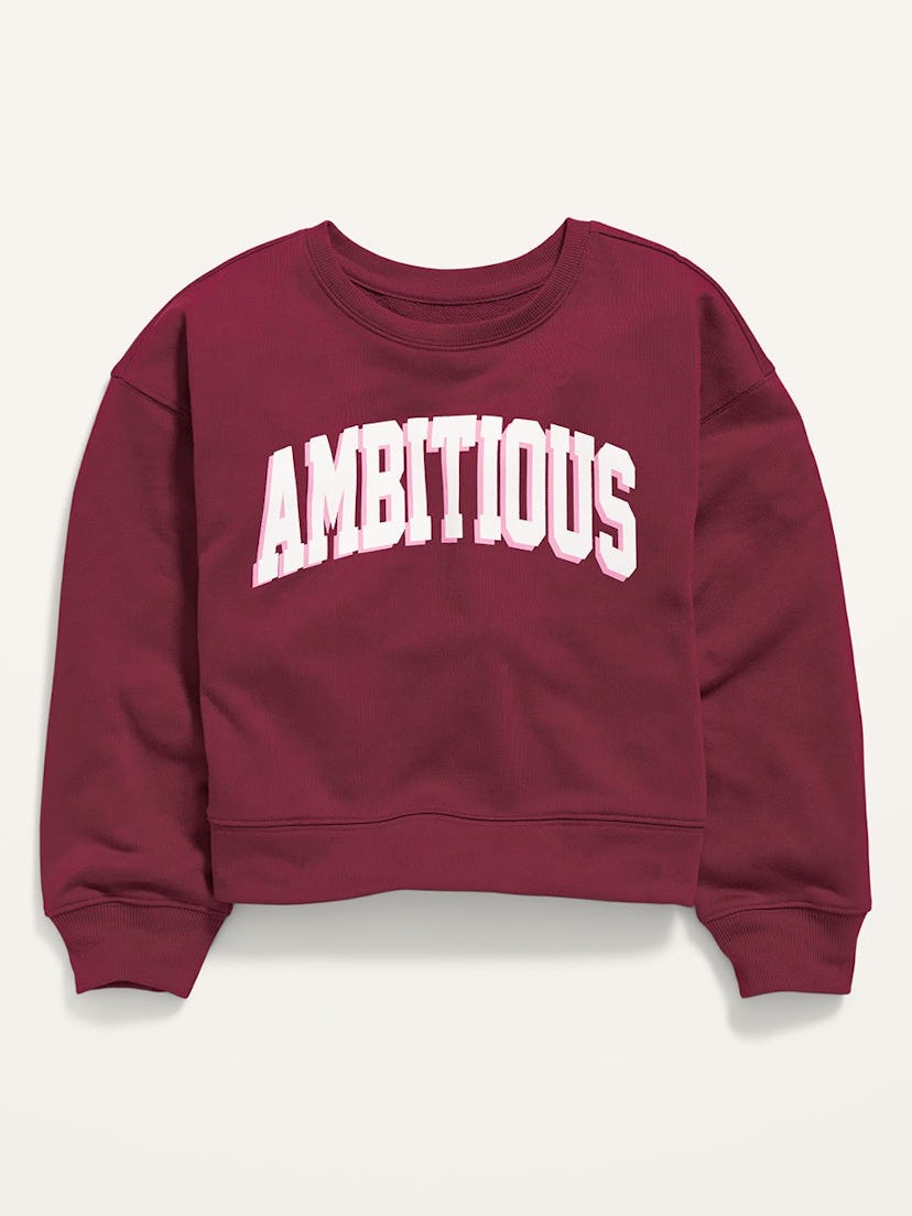 Graphic Crew-Neck Sweatshirt for Girls