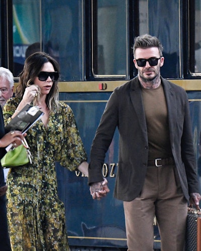 Victoria Beckham and David Beckham in Venice