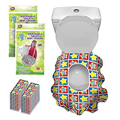 Mighty Clean Baby 24 Disposable Toilet Seat Covers are a product that makes airplane travel with kid...