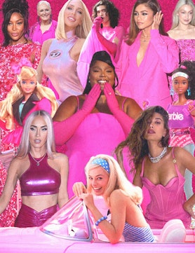 A collage of Barbie-inspired pop culture phenomema.