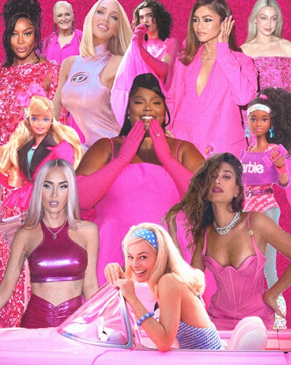 A collage of Barbie-inspired pop culture phenomema.