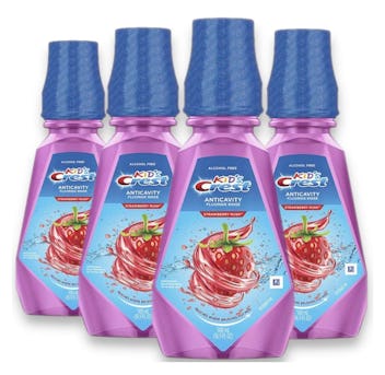 Crest Kid's Anti Cavity Alcohol Free Fluoride Rinse, Strawberry Rush