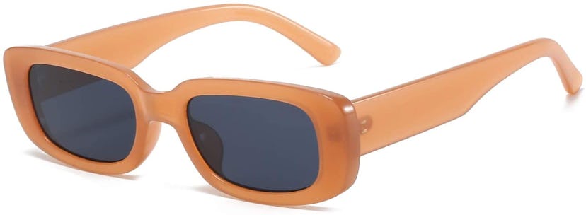 BUTABY Rectangle Sunglasses for Women Retro Driving Glasses 90’s Vintage Fashion Narrow Square Frame...