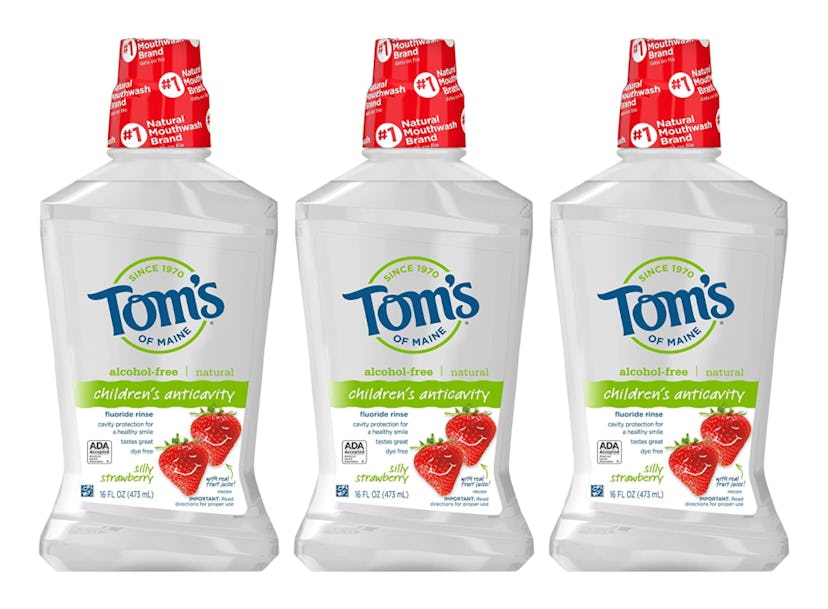 Tom's of Maine Silly Strawberry Children's Anticavity Fluoride Rinse (3-Pack)