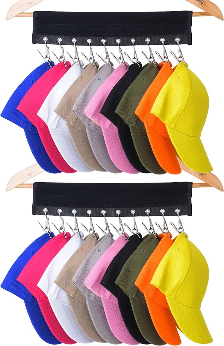 LEKUSHA Cap Organizer Rack (2-Pack)