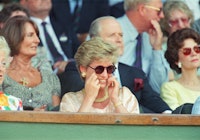 Princess Diana, Princess of Wales, attends Wimbledon in 1993