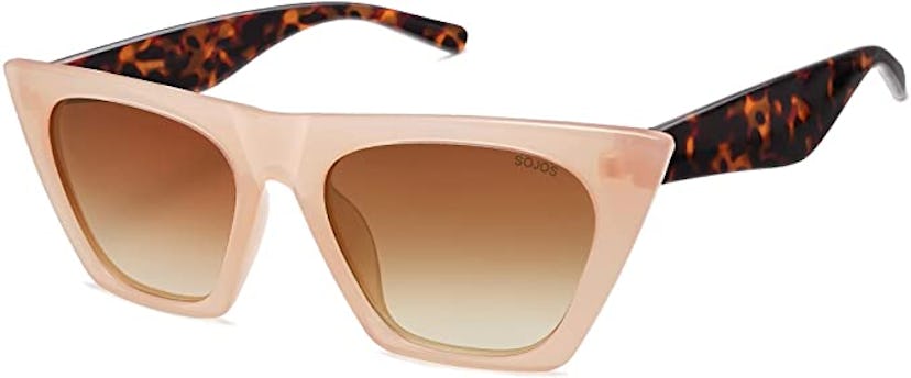 SOJOS Oversized Square Cateye Polarized Sunglasses for Women Men Big Trendy Sunnies SJ2115 best stat...